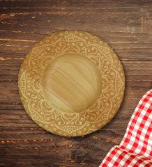 Kişiye Özel Retro Motif Tasarımlı Doğal Ahşap Tabaklı Heybeli Çay Bardağı Model 9