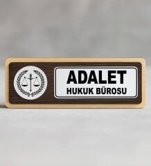 BK Gift Kişiye Özel MDF Kapı İsimliği 18.5x6 cm, Ev Hediyesi, Ofis Hediyesi