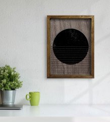 BK Home Modern Art Tasarımlı Doğal Masif Ahşap Çerçeveli Tablo-2