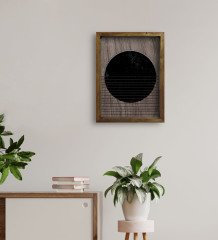 BK Home Modern Art Tasarımlı Doğal Masif Ahşap Çerçeveli Tablo-2