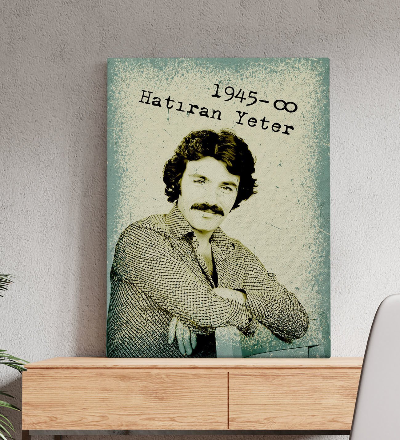 BK Gift Ferdi Tayfur Hatıran Yeter Tasarımlı Kanvas Tablo -1 (50x70)