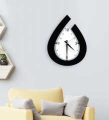 BK Home Dekoratif 45cm Ahşap Duvar Saati-1