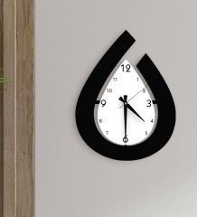 BK Home Dekoratif 45cm Ahşap Duvar Saati-1