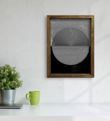 BK Home Modern Art Tasarımlı Doğal Masif Ahşap Çerçeveli Tablo-4