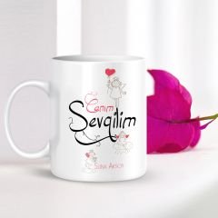 Kişiye Özel Canım Sevgilim Beyaz Kupa Bardak - 002