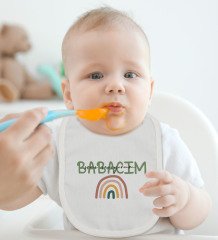 BK Kids Babalar Günü Tasarımlı Bebek Body Zıbın ve Mama Önlüğü Hediye Seti - Model 1