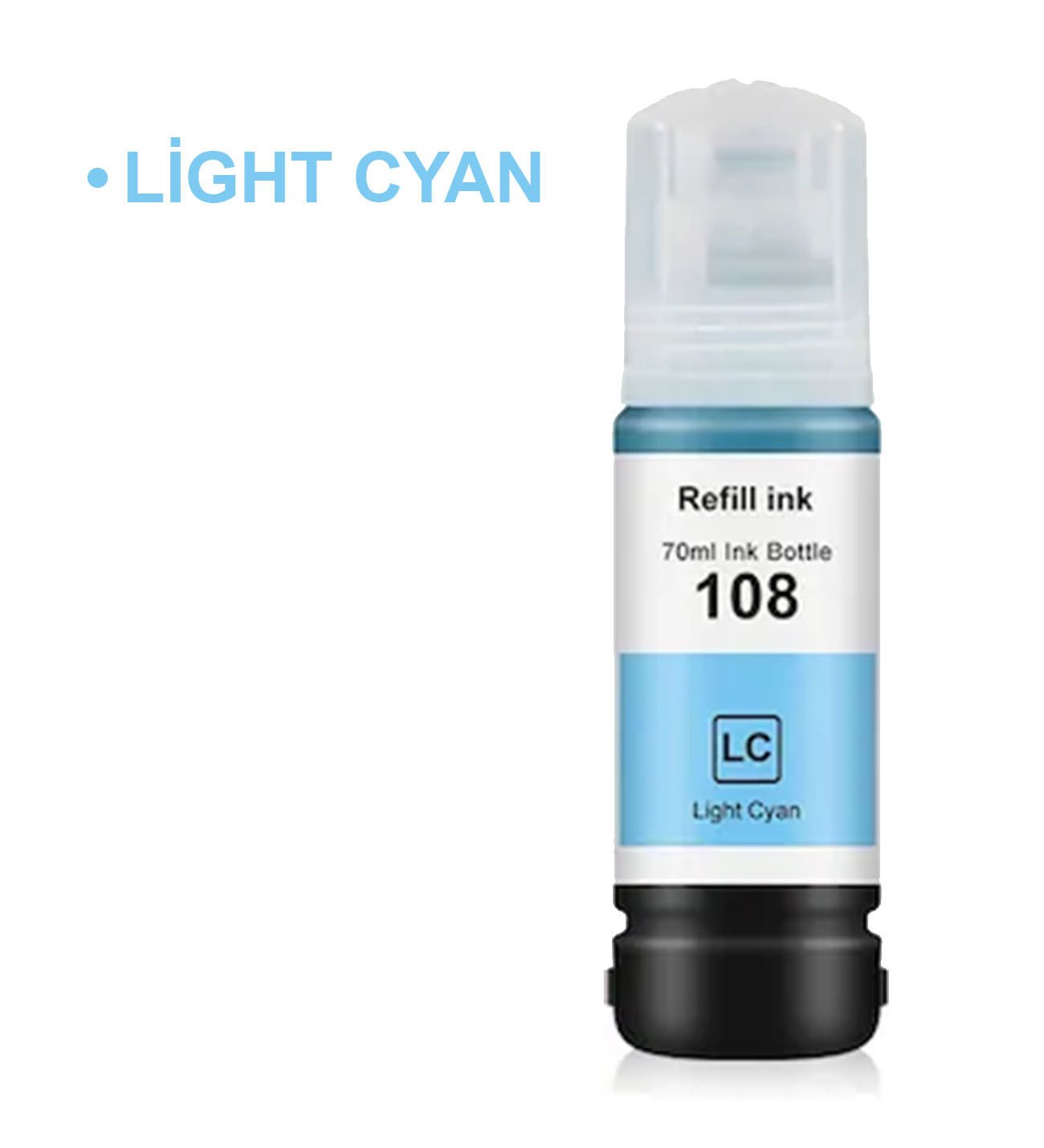 EPSON 108 Uyumlu LIGHT MAVİ PHOTOINK MÜREKKEP -EPSON  L8050 -l8100 -l18050