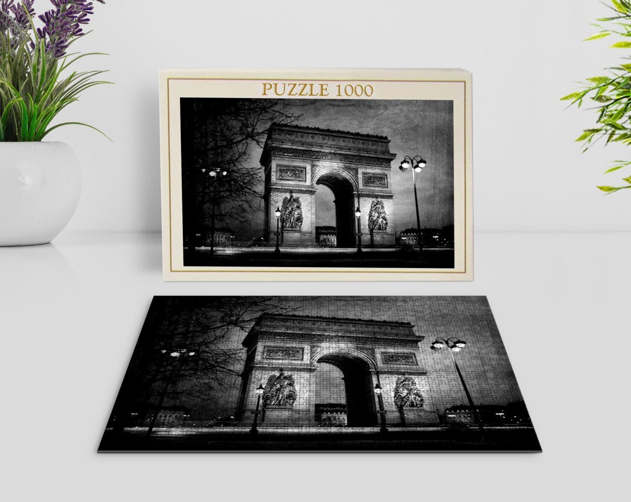 BK Home Paris Manzara 1000 Parça Profesyonel Puzzle-2