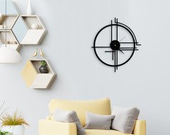 BK Home Dekoratif 45cm Ahşap Duvar Saati-4