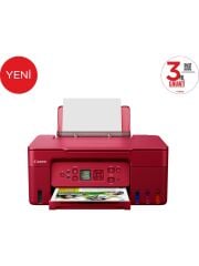 Canon PIXMA G3470 Çok Fonksiyonlu Renkli Mürekkep Tanklı Kırmızı Yazıcı/Tarama + Fotokopi/Wifi (Canon Eurasia Garantili)