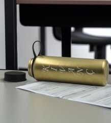 BK Gift Kişiye Özel İsimli 2’li Pembe ve Gold Cam Matara 500ml, Sevgiliye Hediye, İsimli Cam Matara, Sevgililer Günü