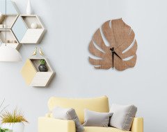 BK Home Dekoratif 45cm Ahşap Duvar Saati-5