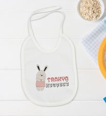 BK Kids Trakya Kızçesi Tasarımlı Beyaz Bebek Body Zıbın ve Mama Önlüğü Hediye Seti-2