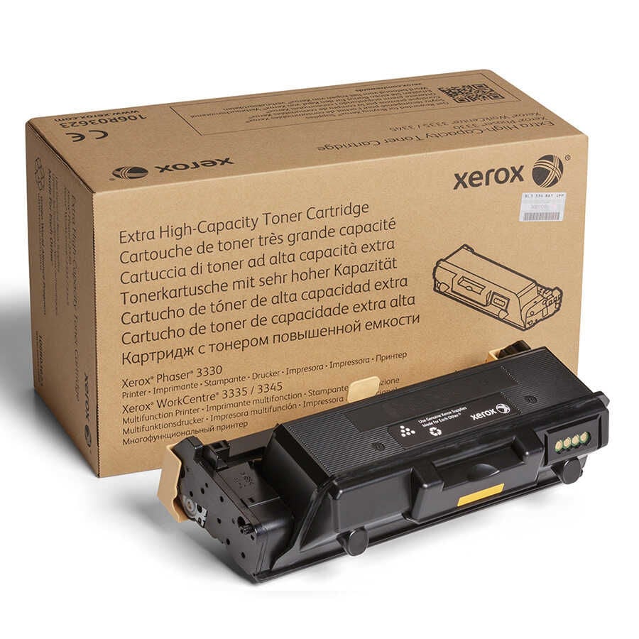 Xerox 106R03623 Siyah Extra Yüksek Kapasiteli Orijinal Toner Kartuşu 15000 Sayfa,Phaser 3330/WorkCentre 3335/3345