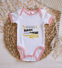 BK Kids Takun Bağa Kukari Tasarımlı Pembe Bebek Body Zıbın-1