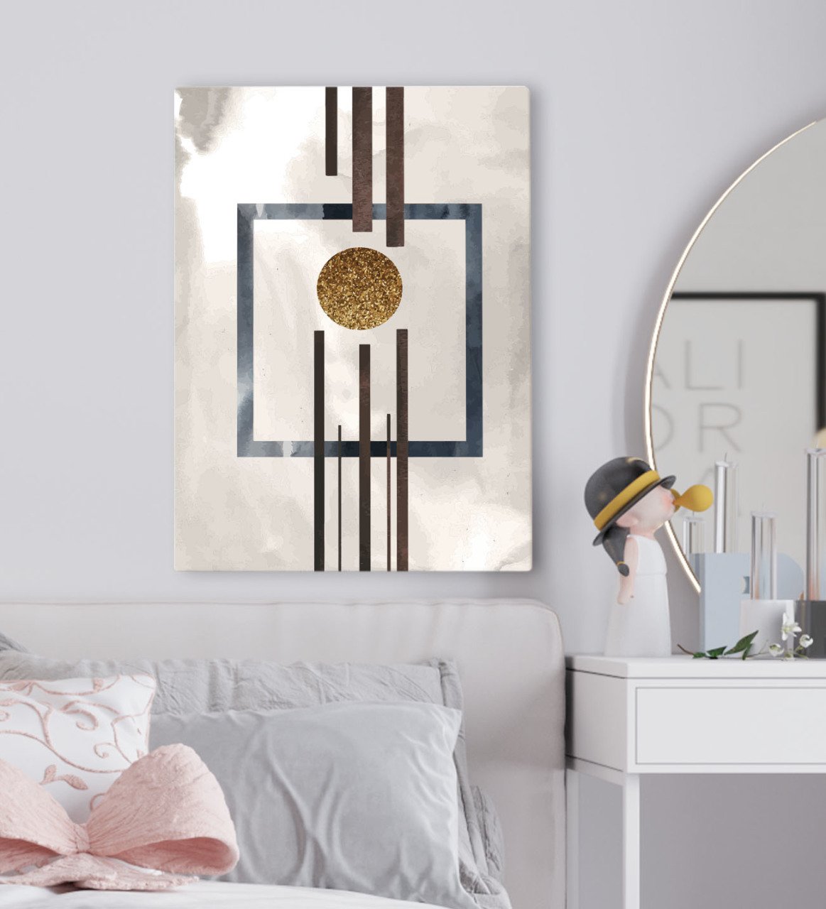BK Gift Yatak Odası Konseptli Kanvas Tablo 50x70cm-71