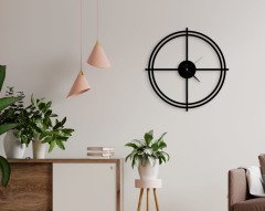 BK Home Dekoratif 45cm Ahşap Duvar Saati-13