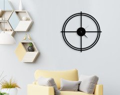 BK Home Dekoratif 45cm Ahşap Duvar Saati-13
