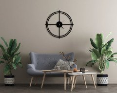 BK Home Dekoratif 45cm Ahşap Duvar Saati-13