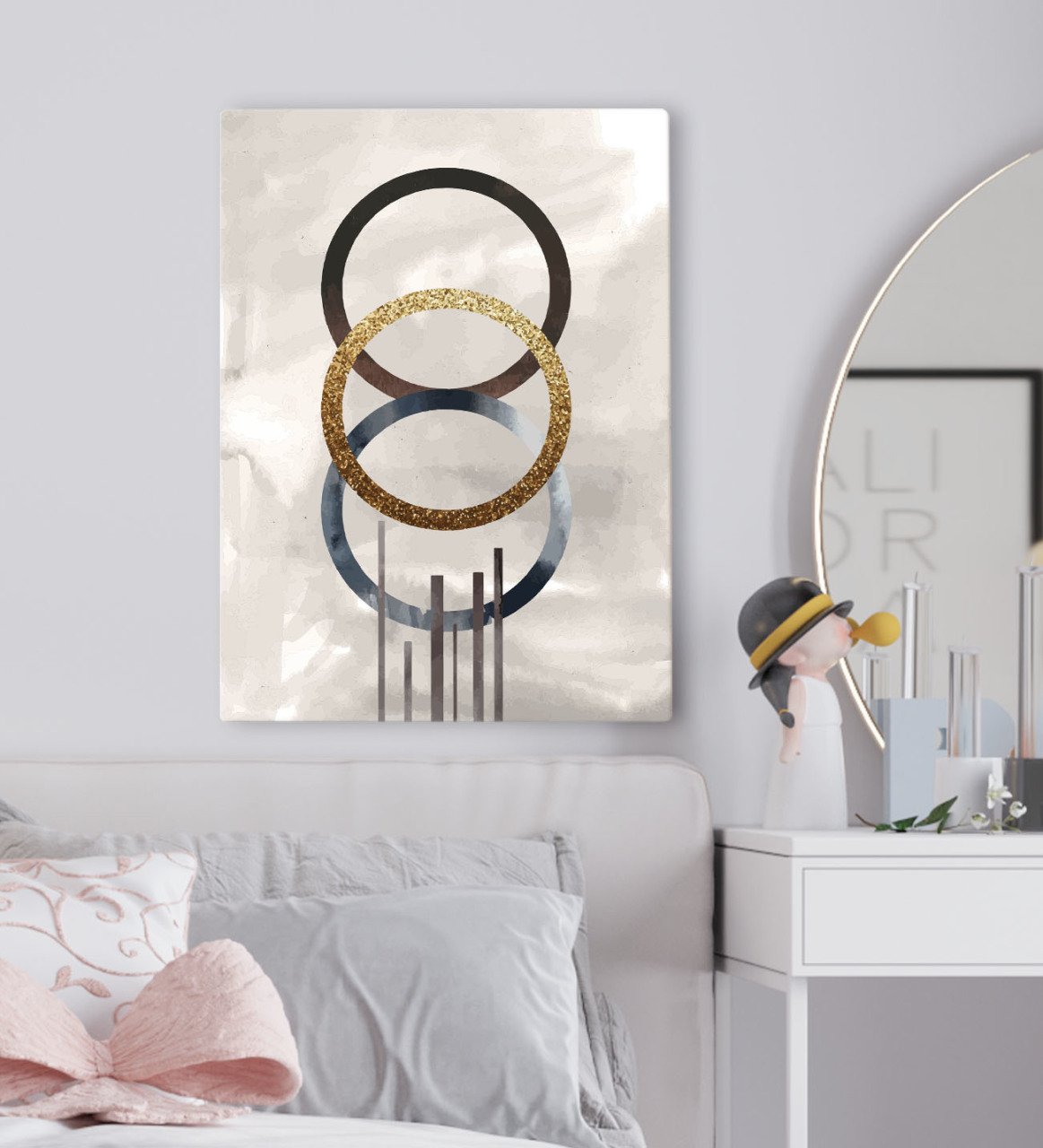 BK Gift Yatak Odası Konseptli Kanvas Tablo 50x70cm-72