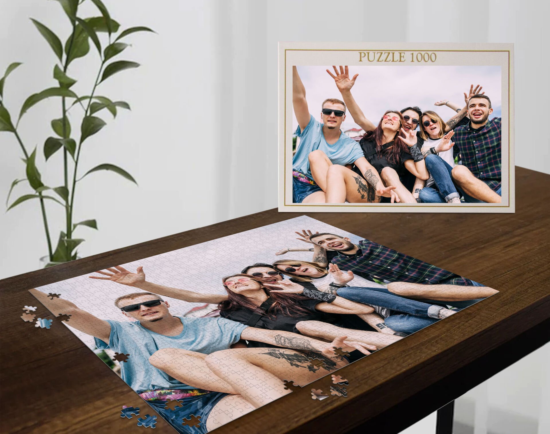 BK Gift Kişiye Özel Fotoğraflı 1000 Parça Profesyonel Puzzle-1