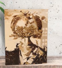 BK Gift Atatürk Temalı Dekoratif Mini Kanvas Tablo 15x20cm-41