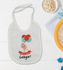 BK Kids Mekanın Sahibi Geliyor Tasarımlı Bebek Body Zıbın ve Mama Önlüğü Hediye Seti - Model 1