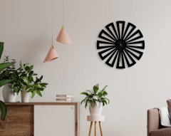 BK Home Dekoratif 45cm Ahşap Duvar Saati-14