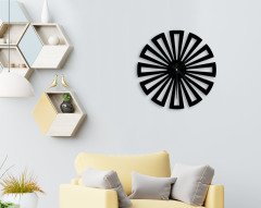 BK Home Dekoratif 45cm Ahşap Duvar Saati-14