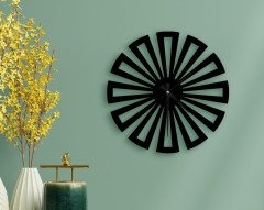 BK Home Dekoratif 45cm Ahşap Duvar Saati-14