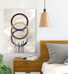 BK Gift Yatak Odası Konseptli Kanvas Tablo 70x100cm-72