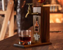 BK Gift Kişiye Özel Kabartma İsimli Musluklu Doğal Ahşap İçki Standı, Home Bar, Viski Çeşmesi, İçecek Dispenseri, Ahşap İçecek Çeşmesi-10