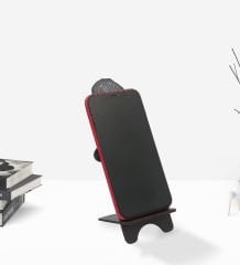 BK Gift Hediye Kutusunda Kişiye Özel Erkek Avukat Karikatürlü Ahşap Biblo Telefon Standı-2
