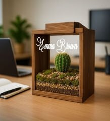 BK Gift Kişiye Özel Sürgülü Kapaklı Ahşap Anı ve Koleksiyon Kutusu-1, Arkadaşa Hediye, Sevgiliye Hediye, Ev Hediyesi