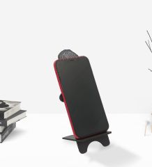 BK Gift Hediye Kutusunda Kişiye Özel Kadın Avukat Karikatürlü Ahşap Biblo Telefon Standı-1