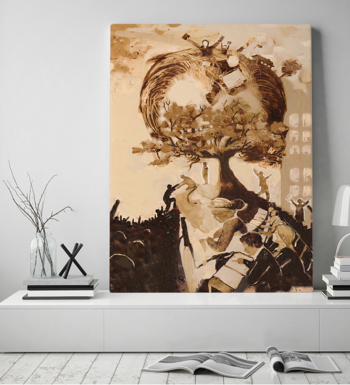 BK Gift Atatürk Temalı Kanvas Tablo 50x70cm-41