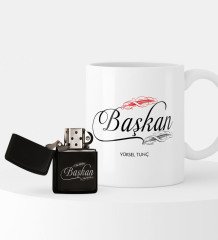 Kişiye Özel Başkan Çakmak ve Kupa Seti