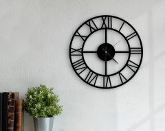 BK Home Dekoratif 45cm Ahşap Duvar Saati-18