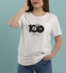 BK Gift 29 Ekim Tasarımlı Kadın Beyaz T-shirt-11, Arkadaşa Hediye, 29 Ekim Hediyesi Hediyesi, Trend Tişört, 100.Yıl Hediyesi