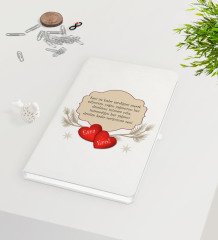 Kişiye Özel Sevgililer Günü Beyaz Defter-119