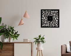 BK Home Dekoratif 45cm Ahşap Duvar Saati-20