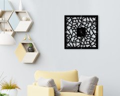 BK Home Dekoratif 45cm Ahşap Duvar Saati-20