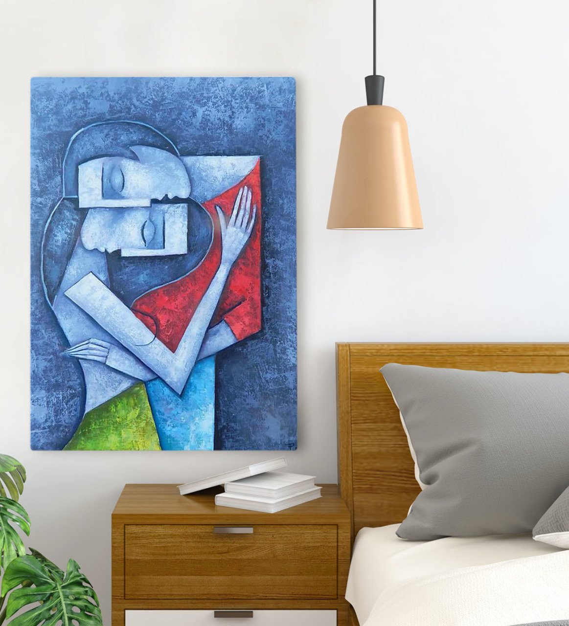 BK Gift Yatak Odası Konseptli Kanvas Tablo 70x100cm-74