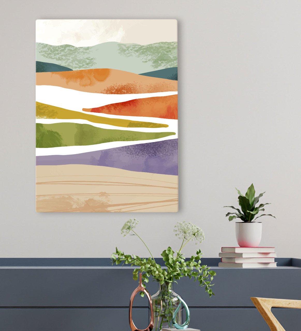 BK Gift Otel Odası Konseptli Kanvas Tablo 50x70cm-73