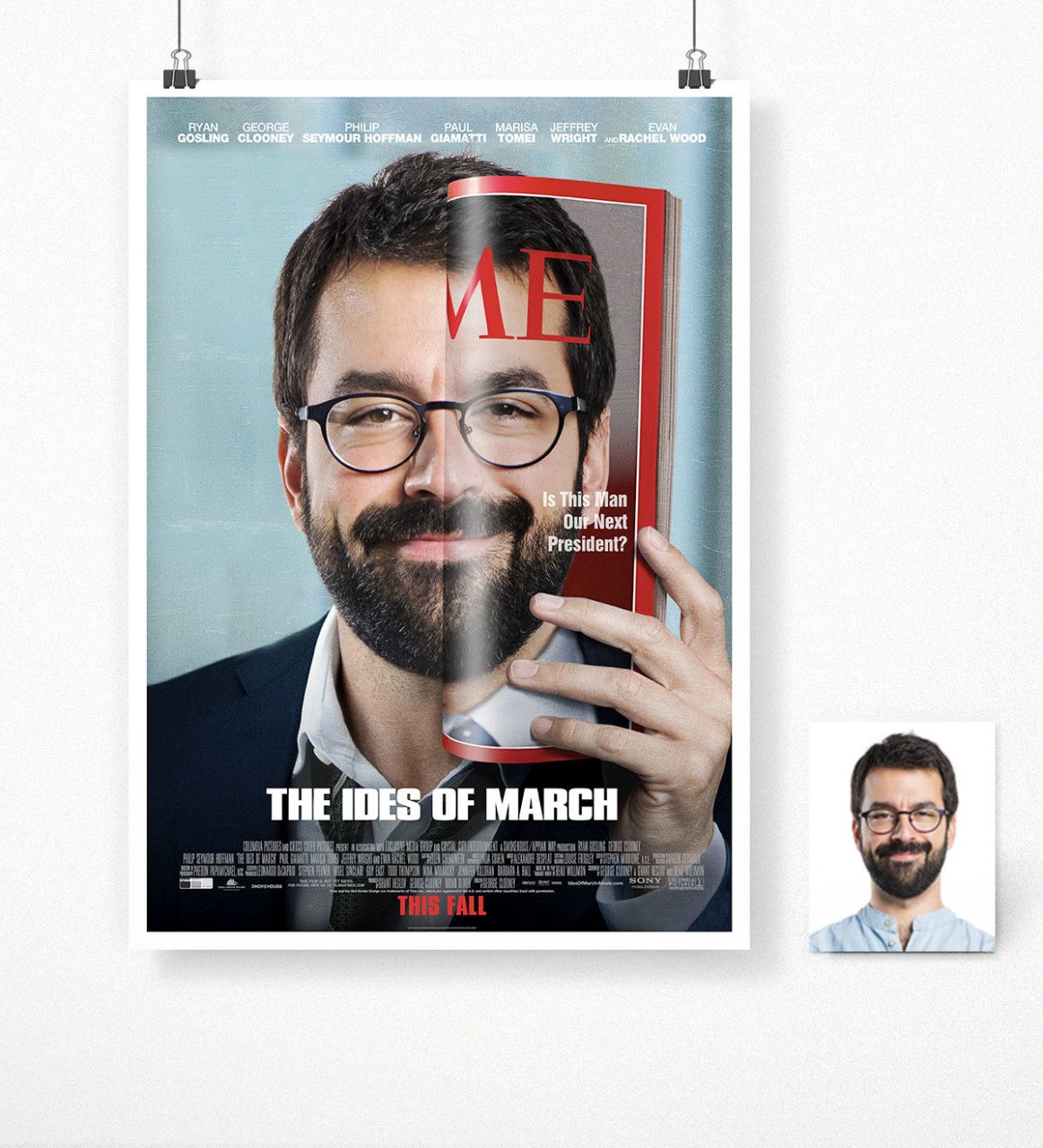 Kişiye Özel The Ides of March Film Afişi Poster (50 x 70 cm.)