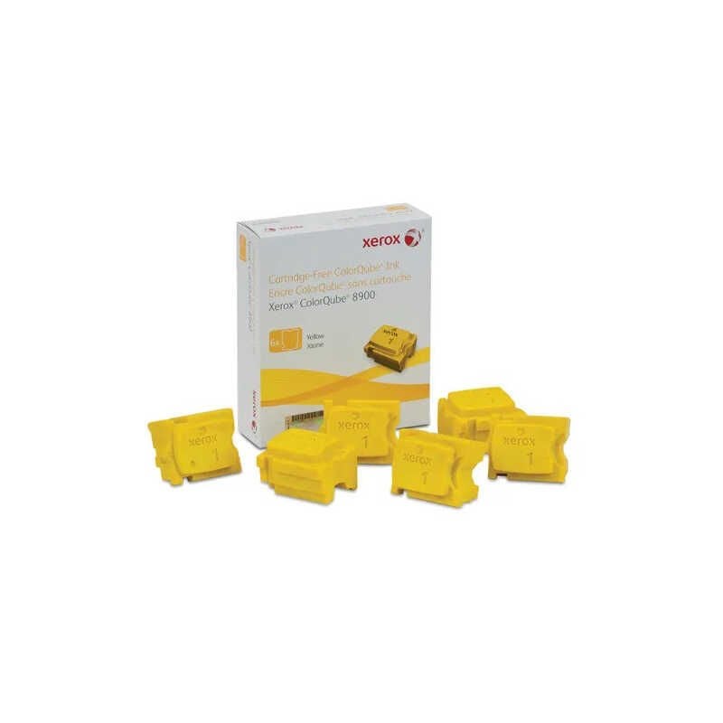 Xerox 108R01024 Sarı Genuıne Xerox Solid Ink (6 Sticks) 16900 Sayfa,COLORQUBE 8900