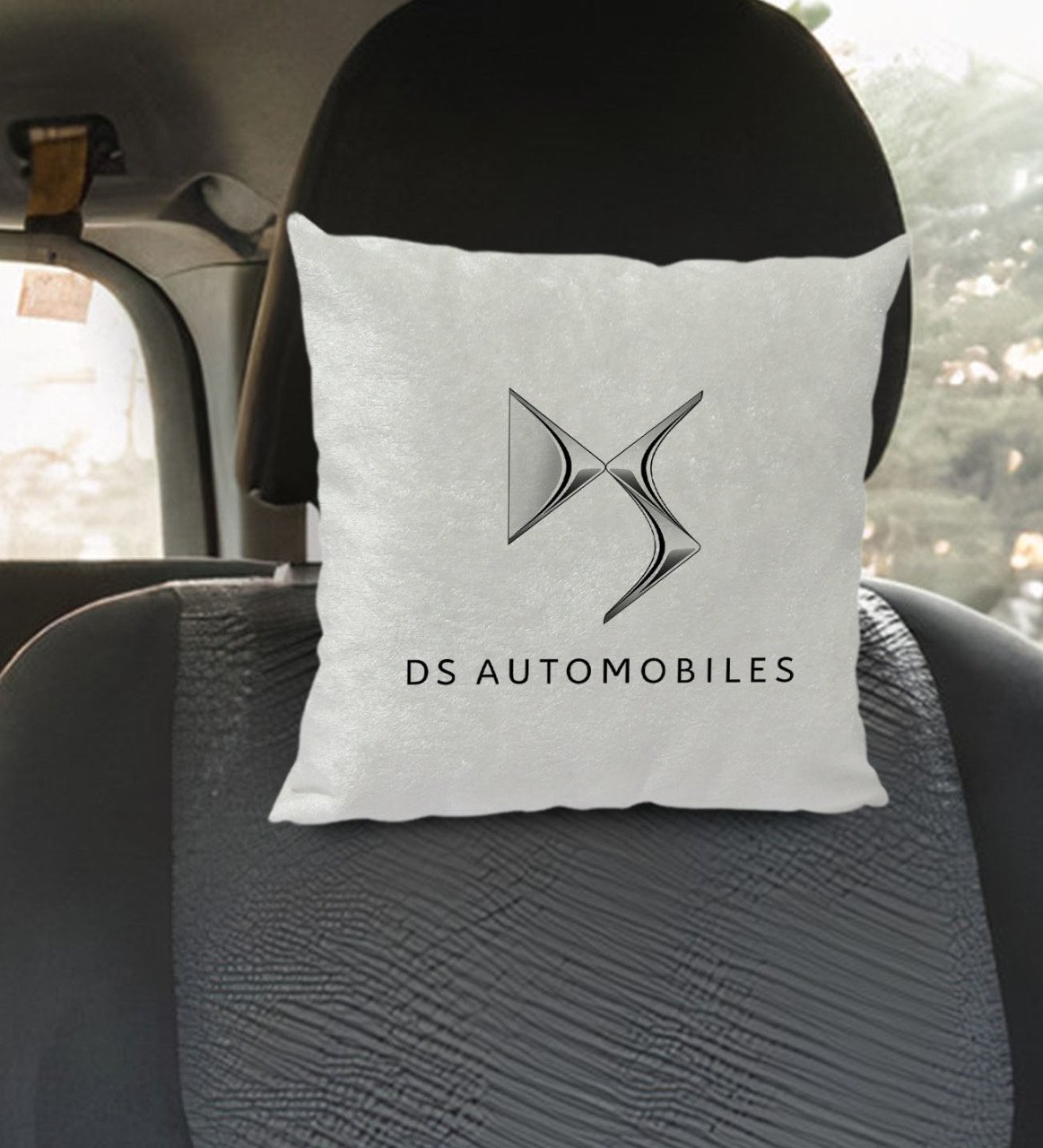 BK Gift Ds Tasarımlı Kare Araç Koltuk Yastığı-1