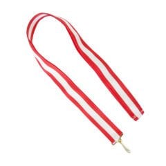 Madalya İpi - Kırmızı Beyaz