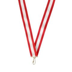 Madalya İpi - Kırmızı Beyaz