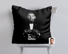 Kişiye Özel Godfather Baba Karikatürlü Beyaz Yastık-10